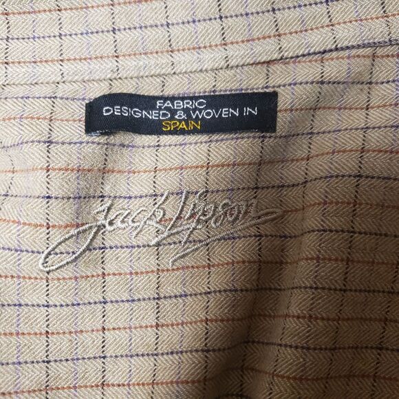 Men's Jack Lipson Button Down Long Sleeve Casual City Shirt Sz XXL PO Good - Picture 8 of 10